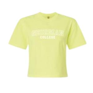 GARMENT DYED LADIES CROPPED T-SHIRT